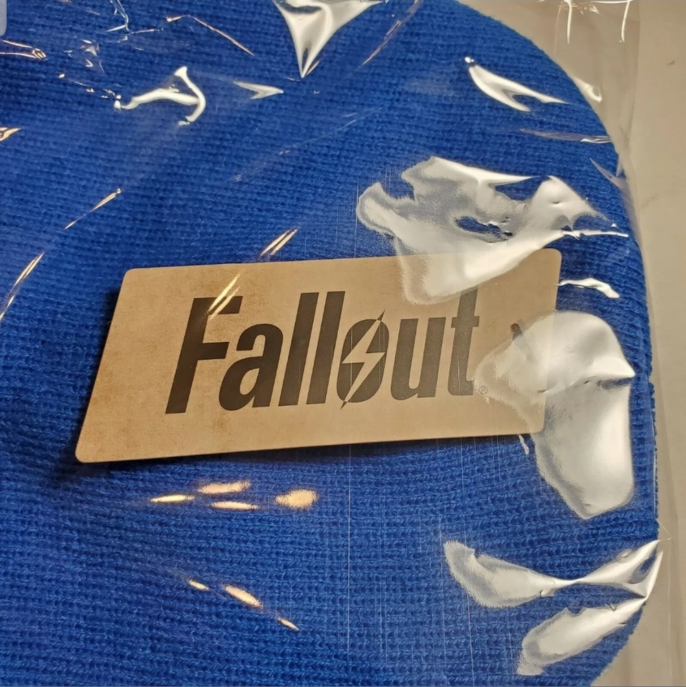 Fallout Dead Vault Boy Blue Beanie New Bethesda - Picture 3 of 6